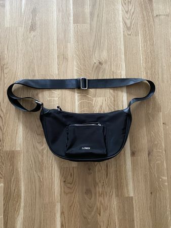 L.CREDI Crossbody Bag Black Nylon Good Condition