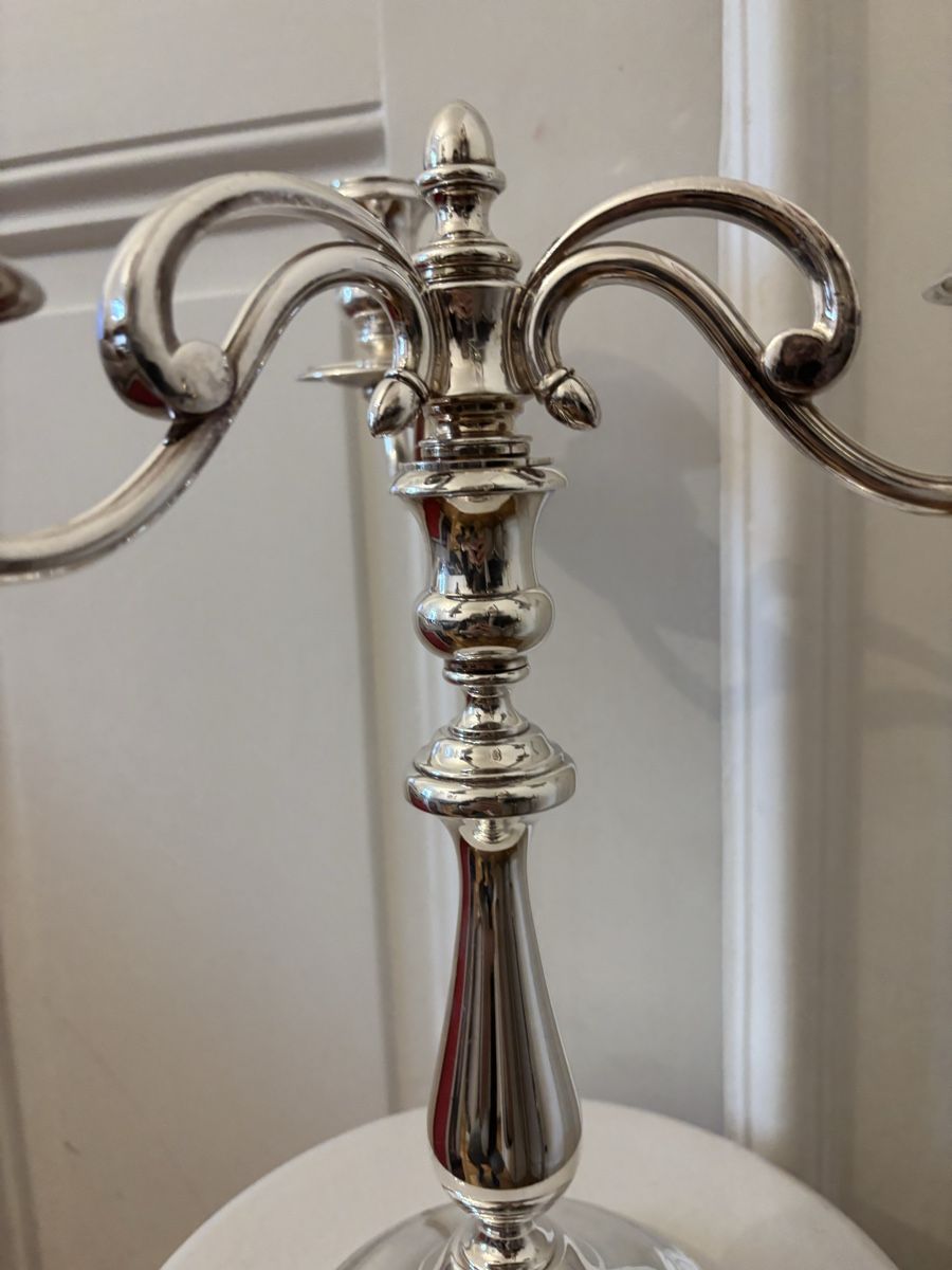 Christofle Portacandele: Christofle, chandelier à trois bras – Usato da Genève venduto da ati_tj8f 8