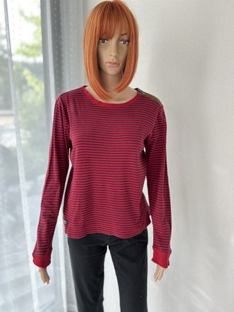 Langarmshirt Lauren Jeans Co gestreift rot Grösse L