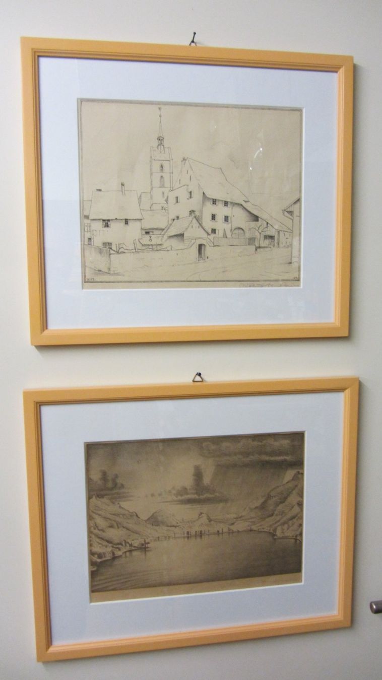 Grafica & Litografie: Niklaus Stoecklin 2 Lithographien Morcote, Basel – Usato da Hölstein venduto da niala06 1