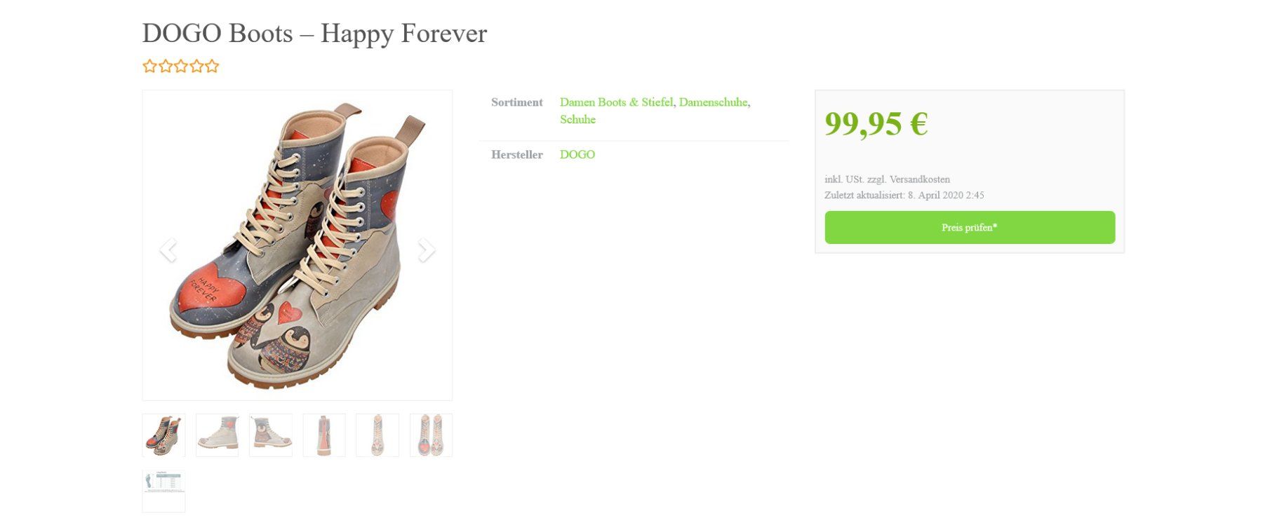 Scarpe per ragazze: DOGO Long Boots - Happy Forever Grösse 37 – Nuovo (secondo la descrizione) da Wetzikon ZH venduto da EvisStore 5