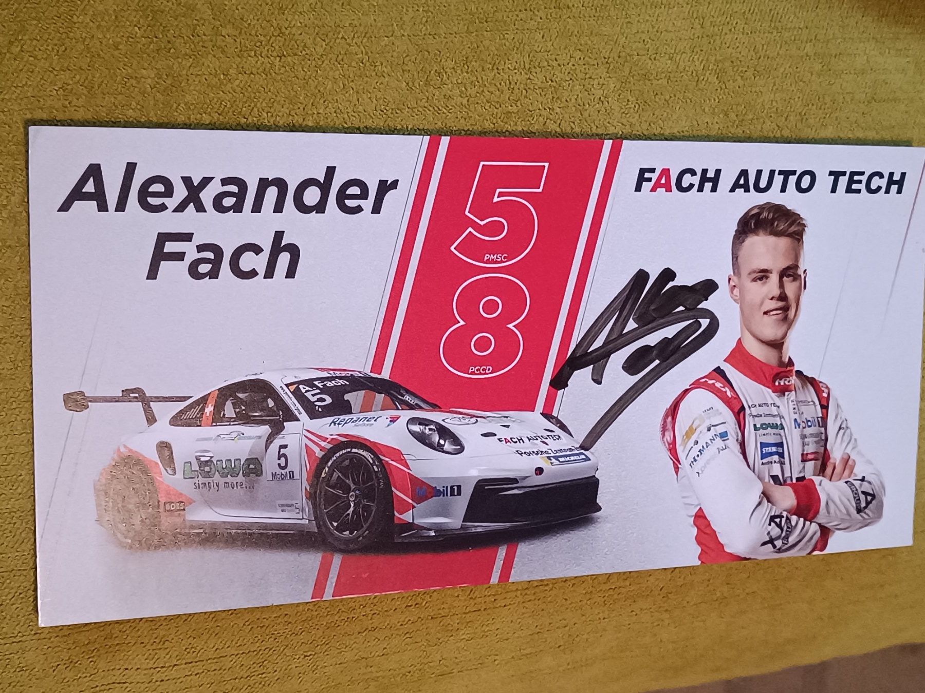 Autografi: Alexander Fach - Porsche - handsignierte AK – Usato da Menziken venduto da Autogramme