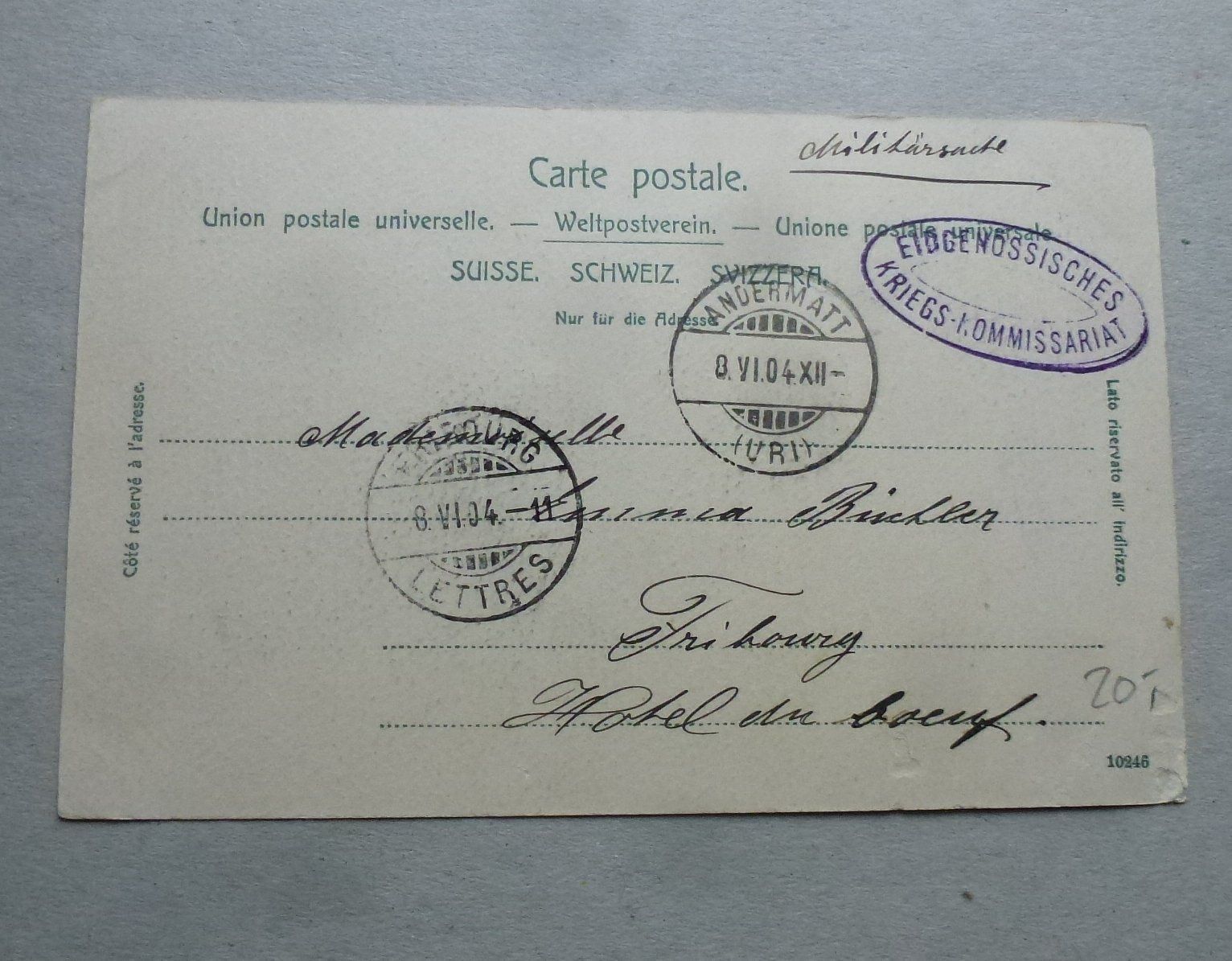 Cartoline postali: AK Gotthardstrasse gestempelt 1904 – Usato da Walkringen venduto da Casablanca777 1