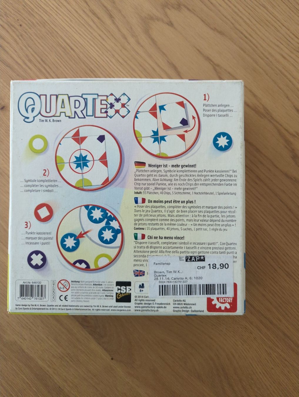 Giochi: Quartex – Usato da Ardon venduto da hel_2xvs 2