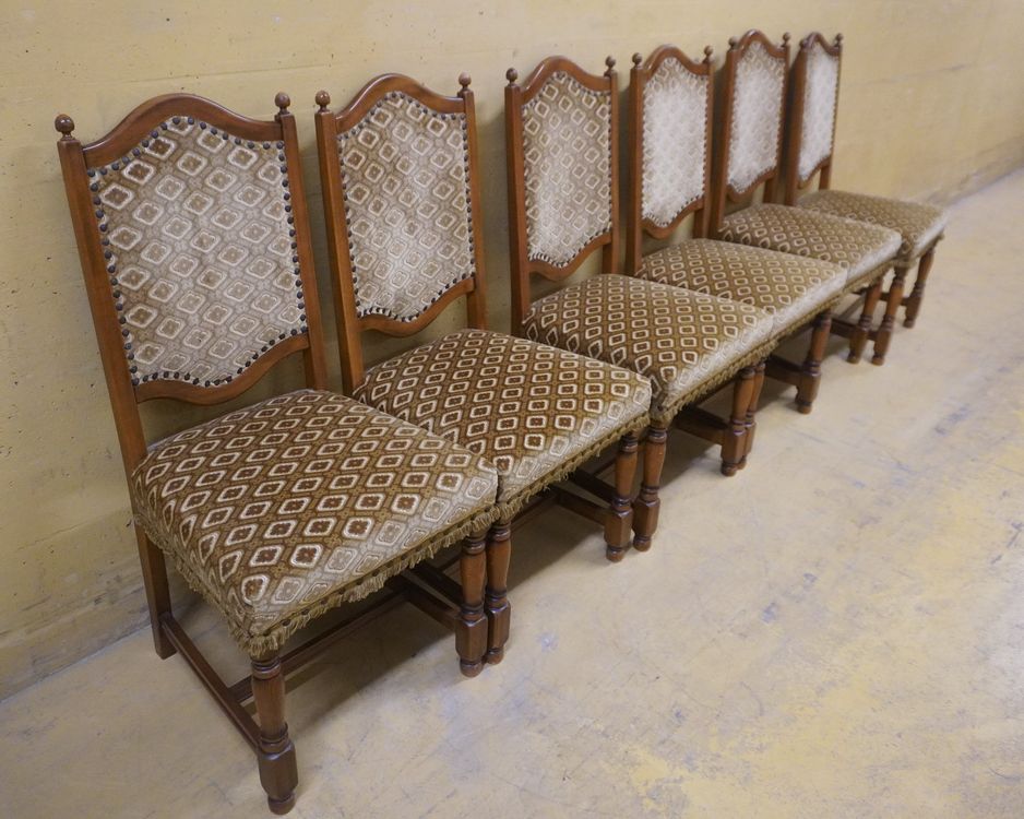 Vintage Polsterstühle 6 Stück Samtpolsterung - Top! (HE166) (Gebraucht ...