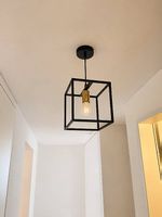 2x moderne Hängeleuchte Schwarz/Gold  je CHF 30