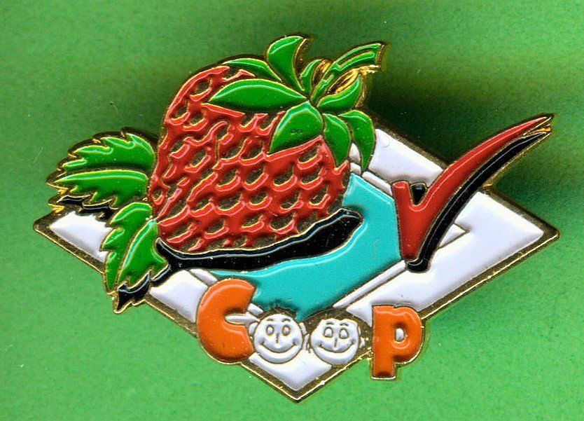 Placchette & Badge: Coop  Erdbeere – Usato da Winterthur venduto da Sammleroase
