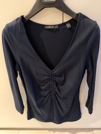 Damen Shirt Esprit dunkelblau gerafft Grösse XS neu