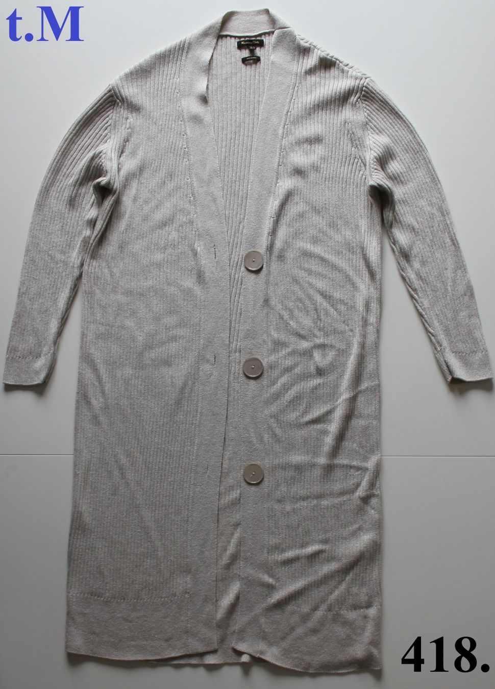 Massimo Dutti Pullover & Sweatshirts: Cardigan long beige Massimo Dutti t. M – Gebraucht aus Peseux von Gilloss