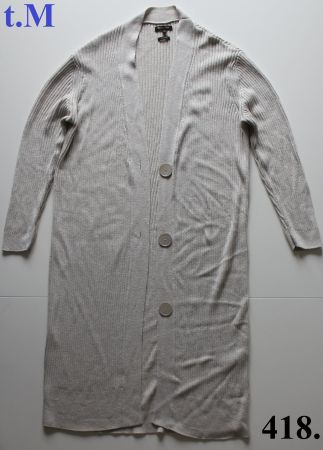 Cardigan long beige Massimo Dutti t. M