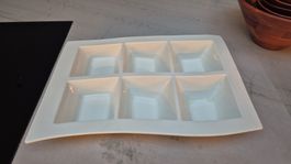 Villeroy & Boch -Weisses Porzellan-Dipschälchen mit 6 Fächer