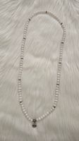Collier agate blanche