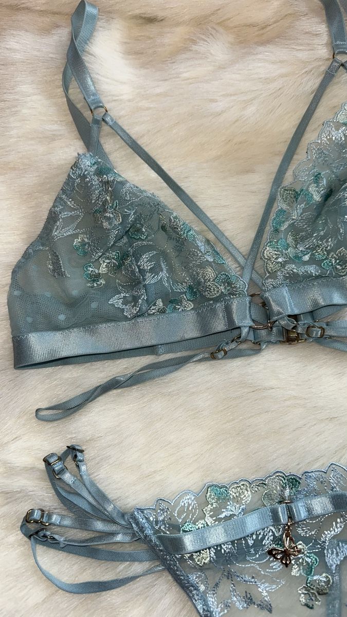 Altra biancheria intima: Blue Floral Dessous Set – Usato da Goldau venduto da rkl86 4