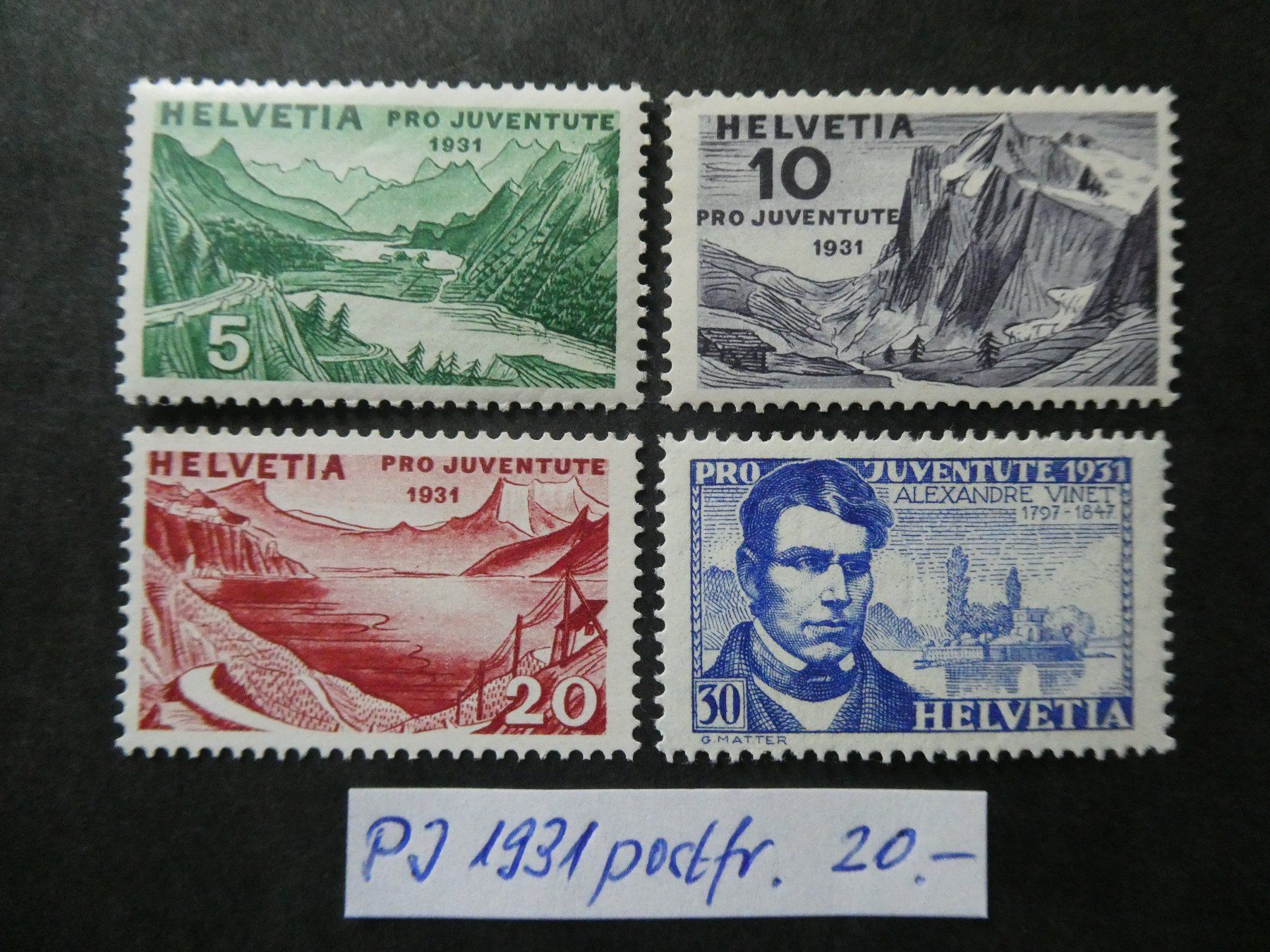 Tutti i francobolli: Pro Juventute 1931 postfrisch – Usato da Lausen venduto da Herbamare01