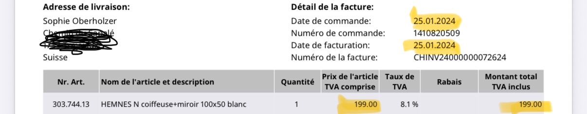 Ikea Tavoli da trucco: Coiffeuse IKEA HEMNES blanche avec miroir – Nuovo (secondo la descrizione) da Treyvaux venduto da sophie_2210 6