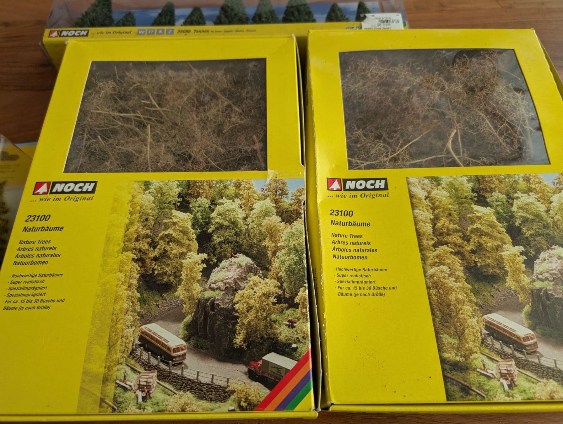 Noch Modellini di ferrovie: Noch / Heki verschiedene Bäume – Nuovo e nell'imballaggio originale da Stein/AG venduto da sborn 1