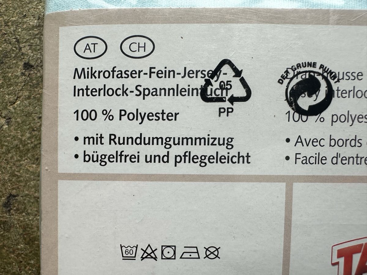 Bettwäsche: Hellblaues Spannleintuch – Neu und originalverpackt aus Zollikofen von Taximan89 2