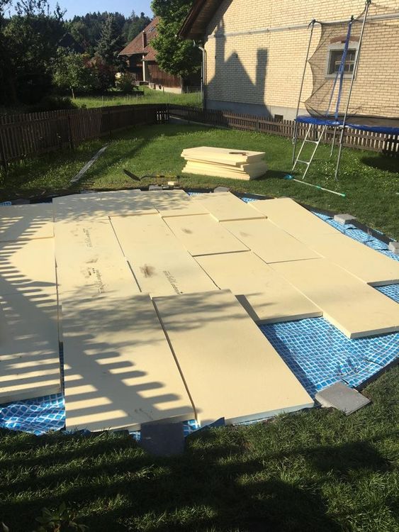 Intex Schwimmbad: 488cm Pool Komplett Set - mit Isolation, Pumpe, Solarheizung – Gebraucht aus Kyburg-Buchegg von Neotech320 2