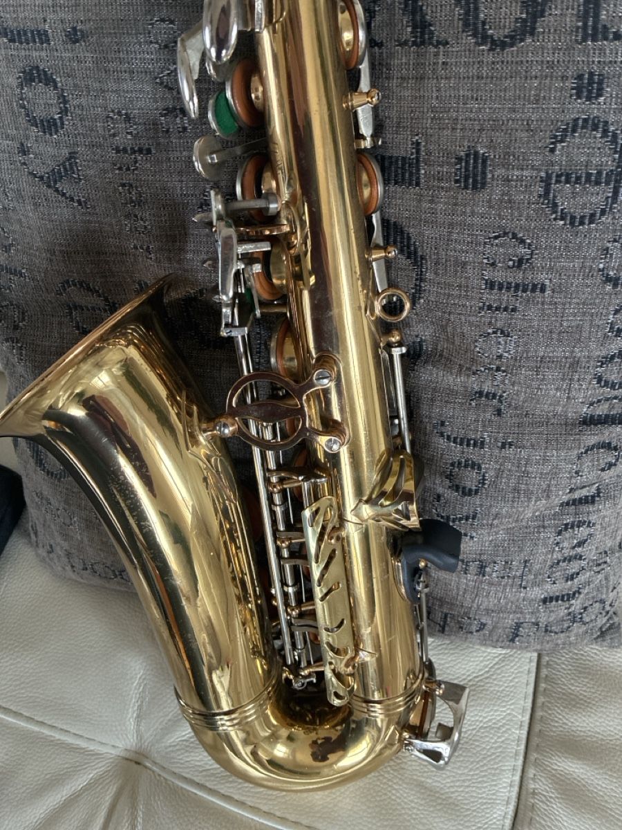 Musikinstrumente: Alto Saxophon , Goldlackiert, Marke : Samko – Gebraucht aus Grosshöchstetten von ferien06 4