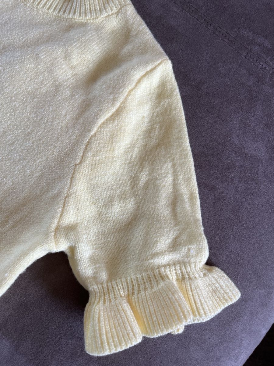 Maglioni & Felpe: Joli pull léger manches courtes jaune citron taille M  – Nuovo (secondo la descrizione) da Genève venduto da Libellule477 3