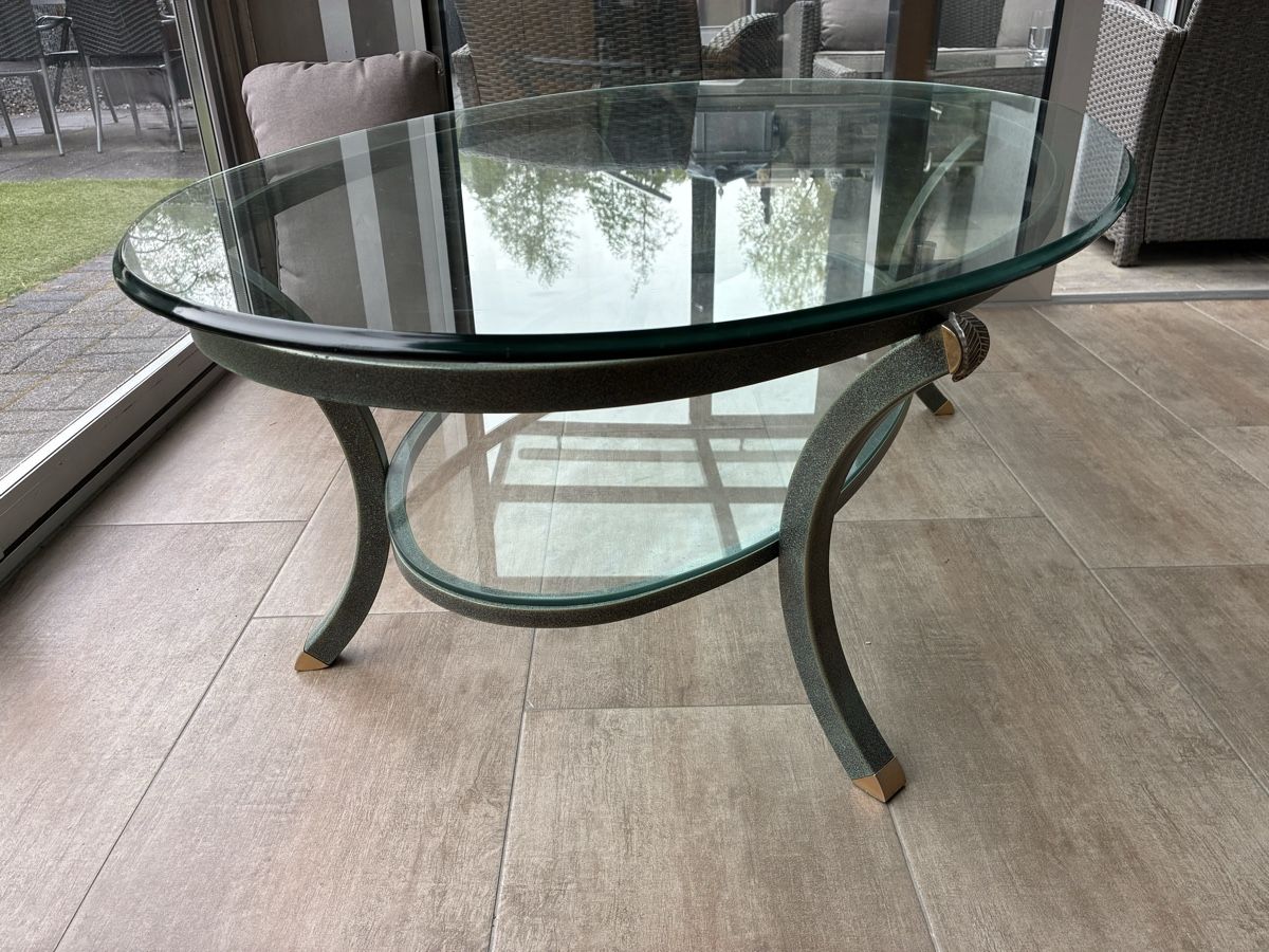 Tavoli: Glascouchtisch mit Ablage - Zeitloses Design – Usato da Emmen venduto da paesu6 1