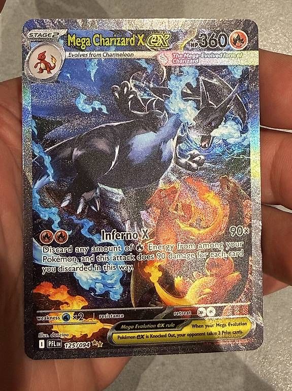Pokémon Sammelbilder & Trading cards: Mega Charizard X EX 125/094 EN – Gebraucht aus Bäretswil von Sal_80