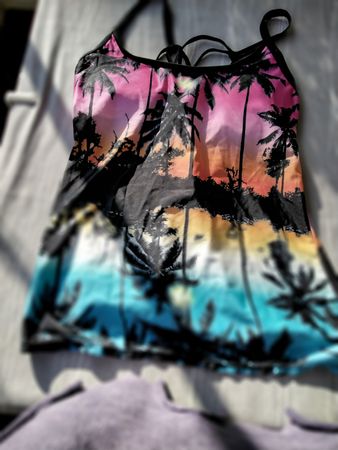 TANKINI SCHWARZ BUNT GR.42 NEU