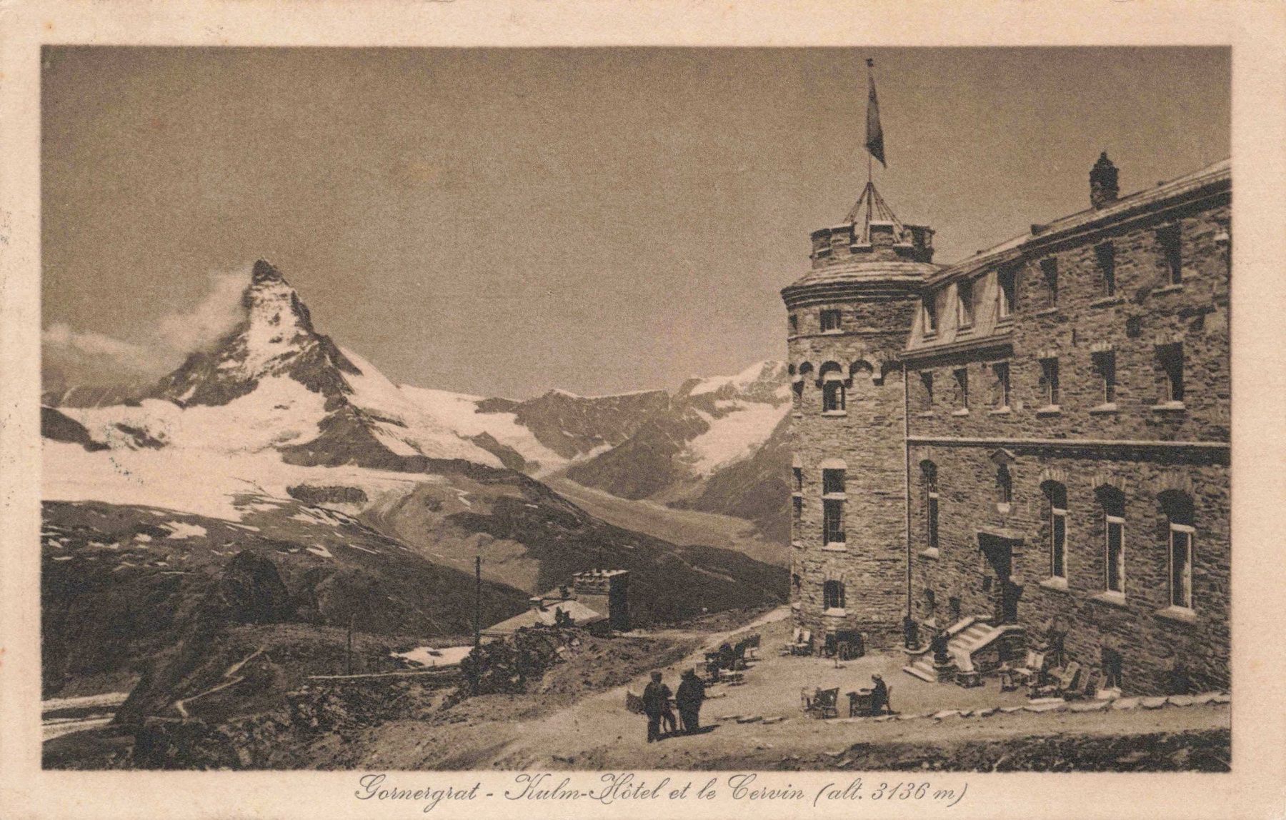 Ansichtskarten: Gornergrat hotel Cervin – Gebraucht aus Biasca von Blenio71