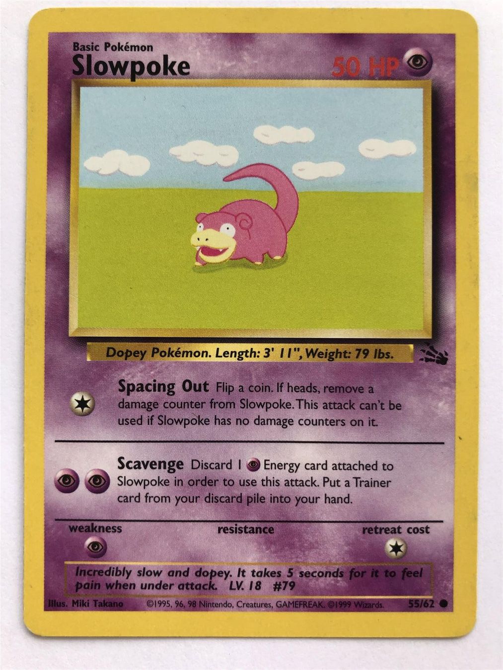 Pokémon Carte collezionabili: Slowpoke - Fossil - Pokemon – Usato da Nussbaumen AG venduto da Bika-Shop