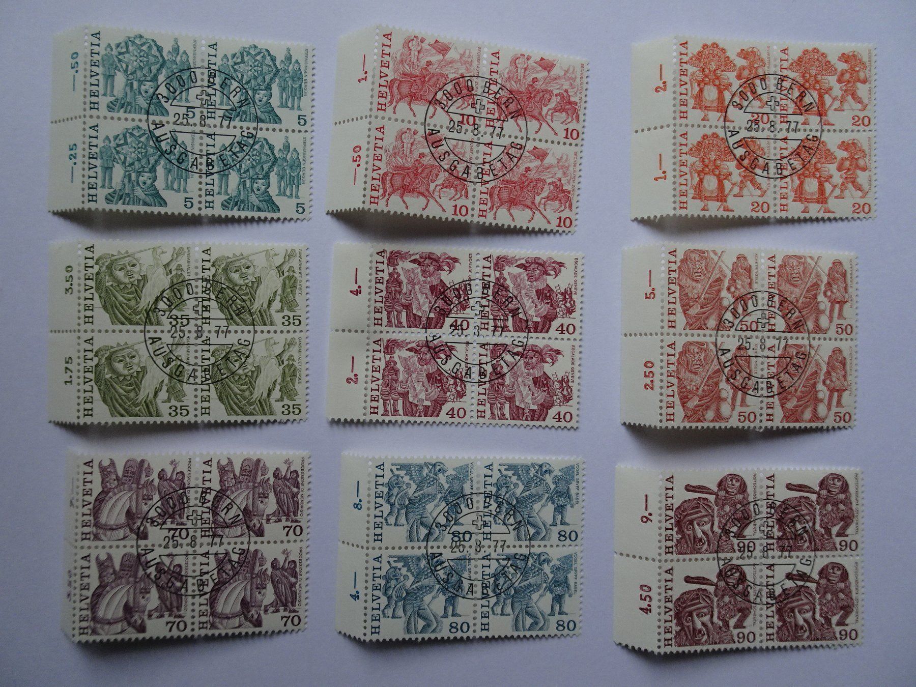 Alle Briefmarken: 1977 – Neu (gemäss Beschreibung) aus Aadorf von Chnorli-Furz