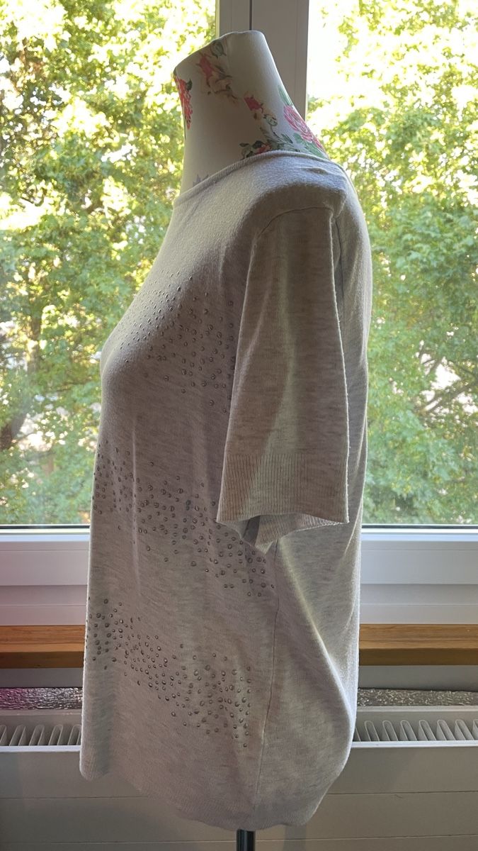 Pulls & Sweat-shirts: Charles Vögele kurzarm Damen Pullover hellgrau Grösse L – D'occasion à Schaffhausen par sun_k7nm 1