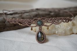 mirava - Makramee Choker-Halskette - Personalisierbar