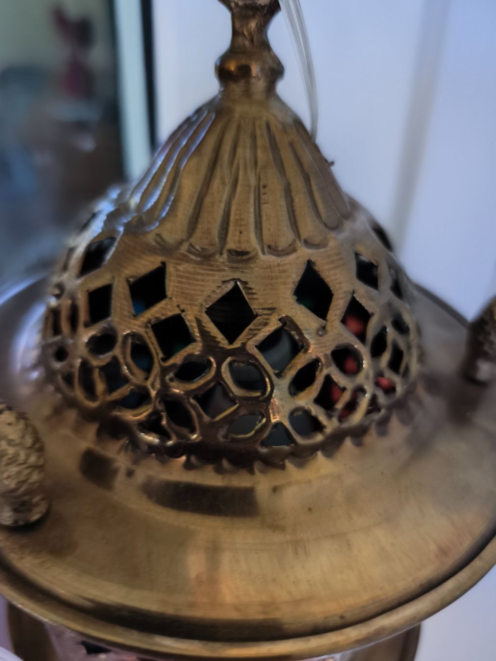 Lampade: Handgefertigte orientalische Lampe aus Messing – Usato da Zürich venduto da Jul69 8