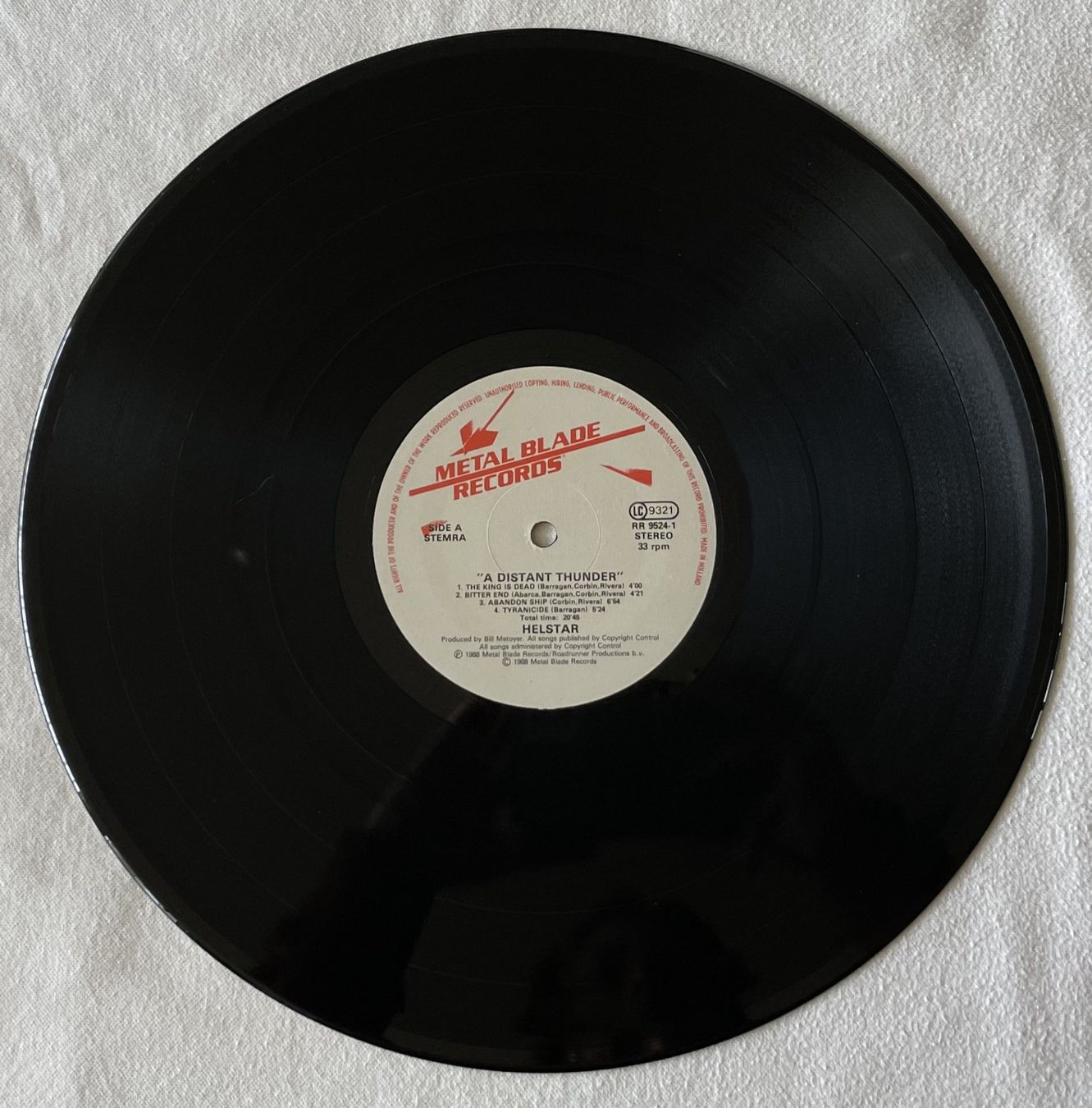Vinyles: Helstar – A Distant Thunder - LP - 1988 - OIS - First Press – D'occasion à Uster par Zardodel 2
