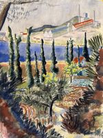 🟣   Aquarell von 1926, signiert