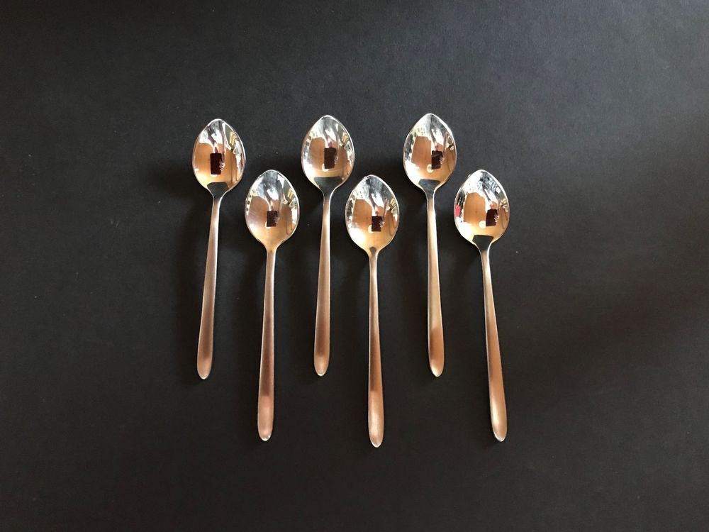 Lou Laguiole Espressolöffel-Set – 6 Stück, Edelstahl 18/0, Sandgestrahlt