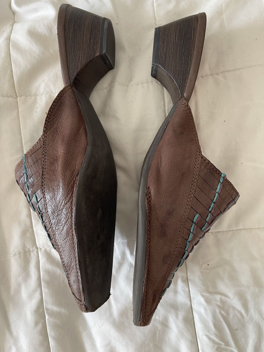 Damenschuhe: Tamaris Leder Clogs Gr. 37, braun, Schuhe Absatz – Neu (gemäss Beschreibung) aus Birr von Elines 2