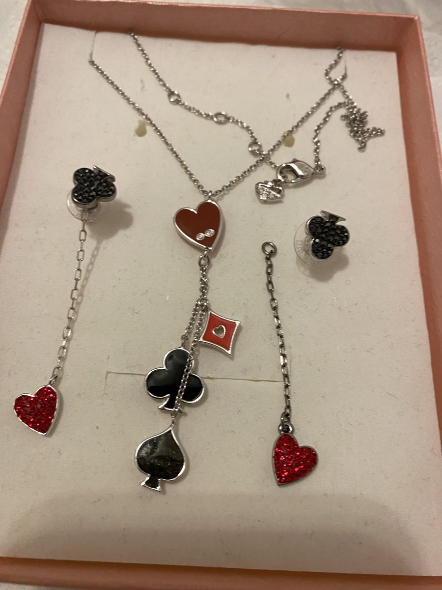 Swarovski Catenine: Modernes Swarovski Kette mit Ohrringe – Usato da Pfungen venduto da Sheki56 1