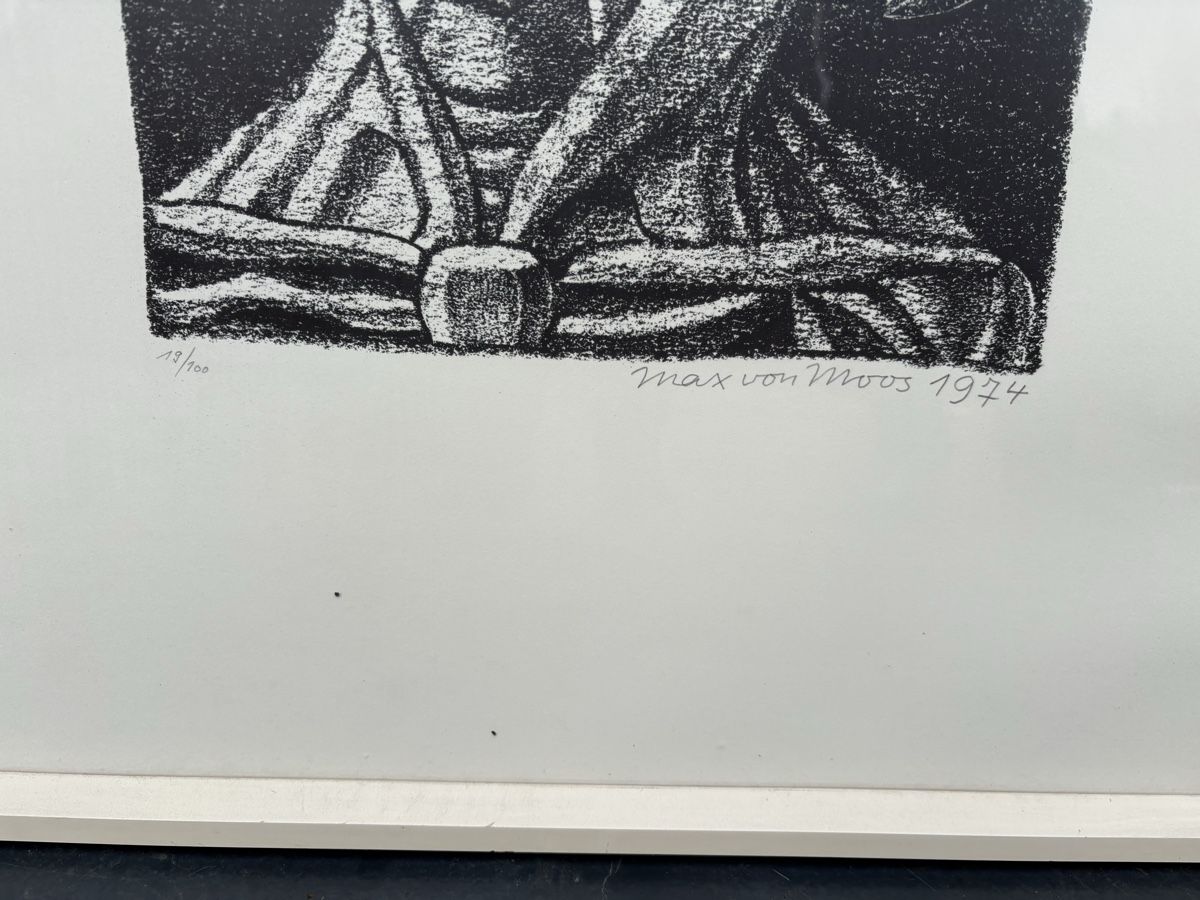 Grafica & Litografie: Original Max von Moos Lithographie, 1974, gerahmt – Usato da Gündisau venduto da Gregory-dean 1