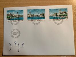 Ersttagsbrief mit 6 Marken 50Rappen 1984