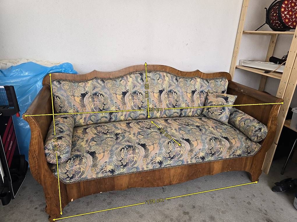 Divani: Sofa antik restauriert elegante Couch Klassiker Möbel – Usato da Zofingen venduto da Loop_ReSale 8