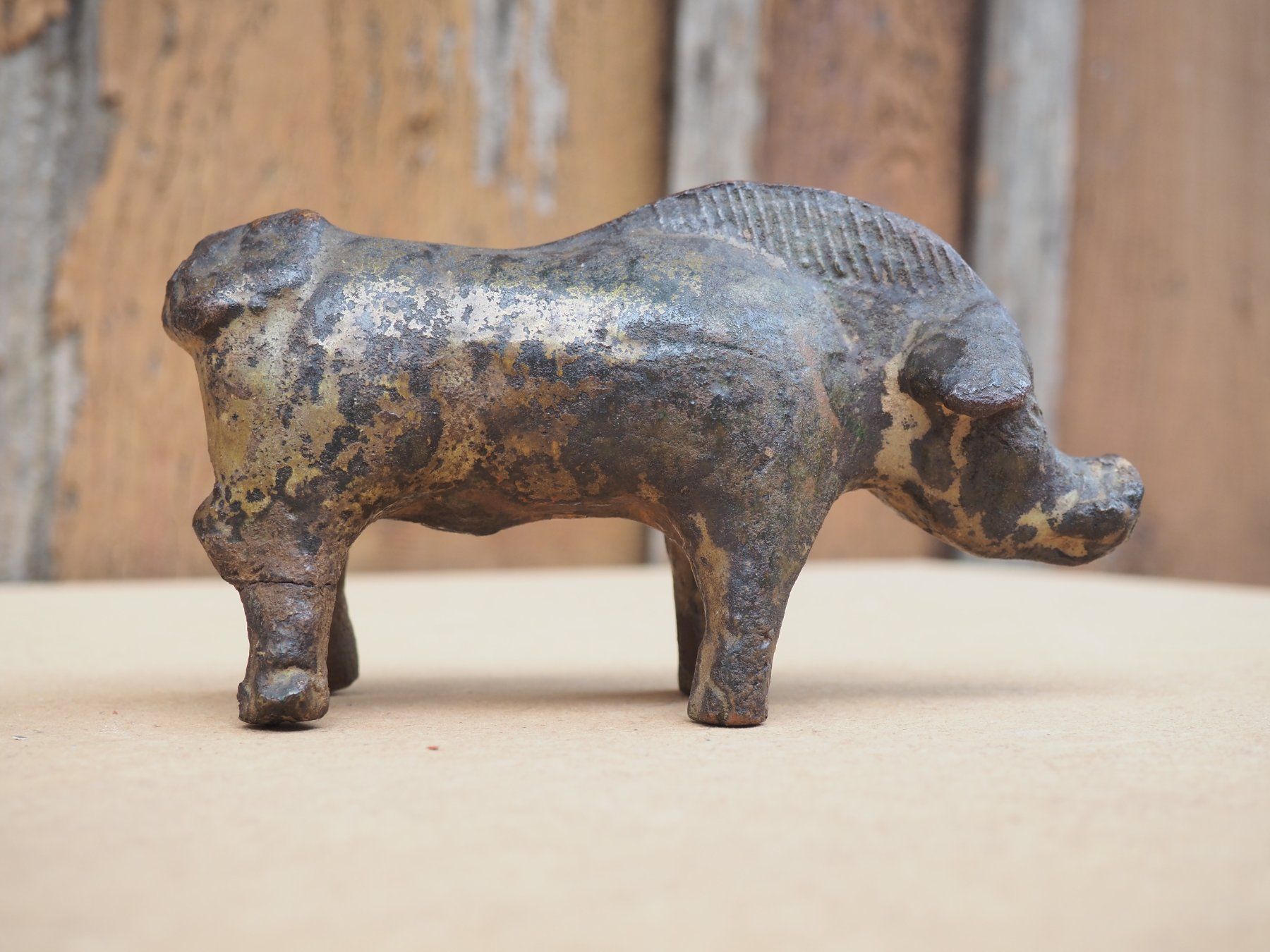 Figurines: Schwein aus Metall, ev. Keltisch – D'occasion à Schänis par Lobelie1 1
