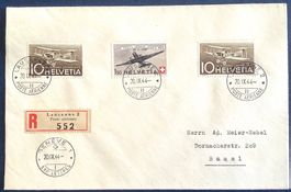 1944 / R - Brief / Flugpost - Lausanne - Basel
