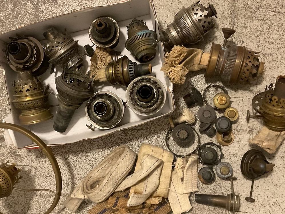 BESTYASH Öllampe Docht Set - 4-teilig Mit Metallregler Für Petroleum & Kerosin Lampen