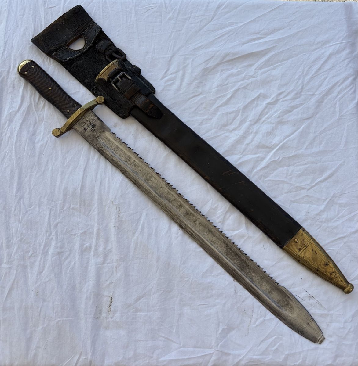 Schweizer Armee Armi bianche: Schweizer Faschinenmesser M1878  – Usato da Roggwil BE venduto da TheColorsOfHistory 1