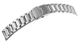 Uhrenband Edelstahl massiv 18mm mattiert/poliert