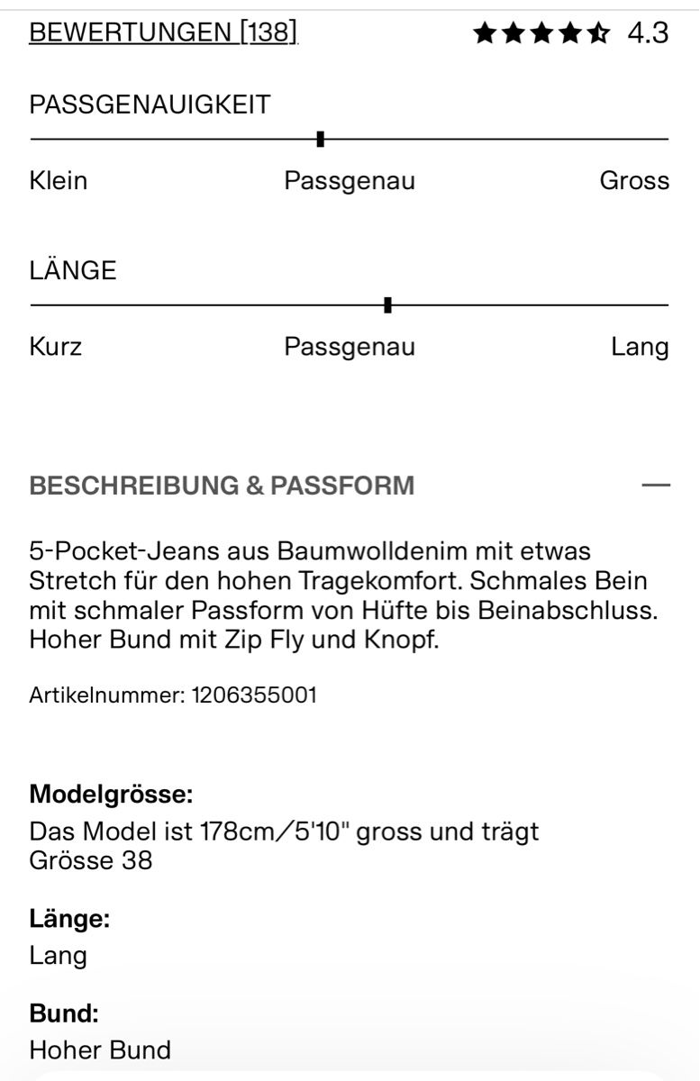 H&M Jeans: H&M Slim High Jeans Gr. 38 – Nuovo e nell'imballaggio originale da Wetzikon ZH venduto da tuna83 6