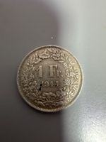 1 Franken Münze 1944 Schweiz Gute Erhaltung Silber