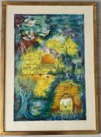 Zvi Livni Lithogr. sign. 32/100 „Jerusalem“ gerahmt