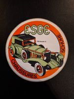 Vintage Rar Sticker Aufkleber ESGE Schuhe 1928 Mercedes SS